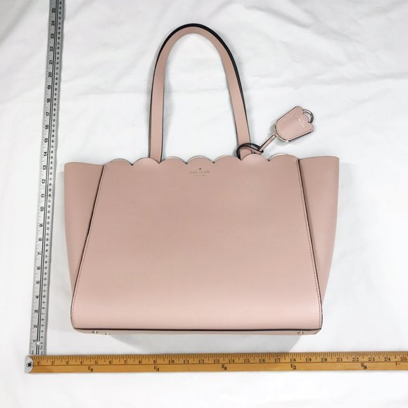 Kat Spade Magnolia Street Pink Leather Tote Bag Shopper Handbag Purse Large - Picture 14 of 14